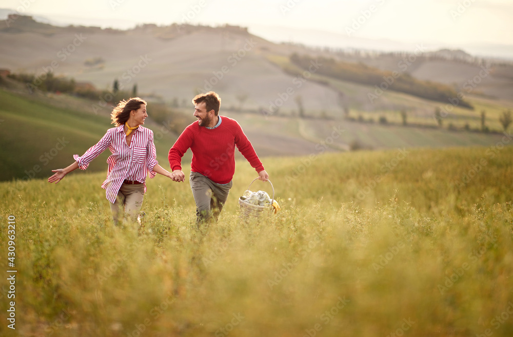 Affectionate couple enjoying a beautiful day Affectionate couple enjoying a beautiful day