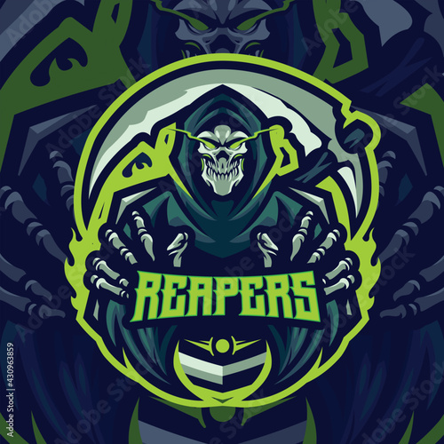 reapers Mascot Logo Template