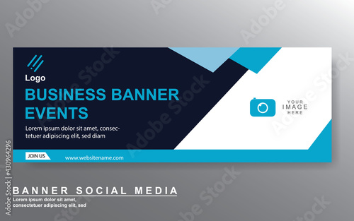 Vector abstract design web banner template. Web Design Elements - Header Design. Abstract geometric web banner template on grey background.Modern banner.