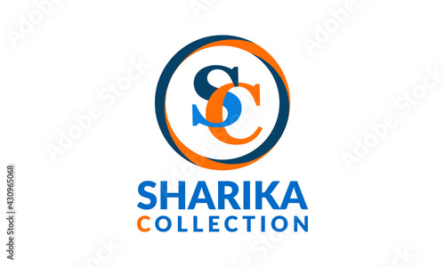 SC letter logo design