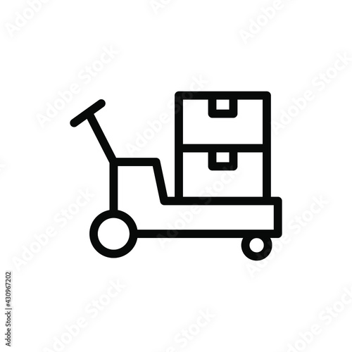 material handling line icon vector illustration
