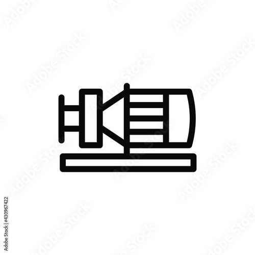 pump line icon vector illustration