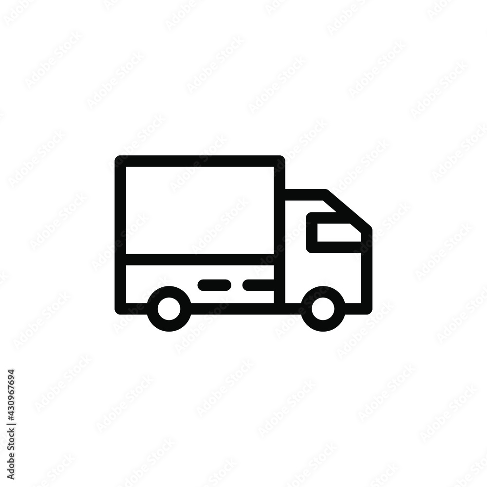 truck line icon vector illustration truck line icon vector illustration