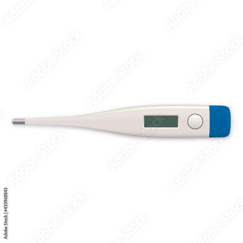 3d realistic electronic medical or clinical thermometer