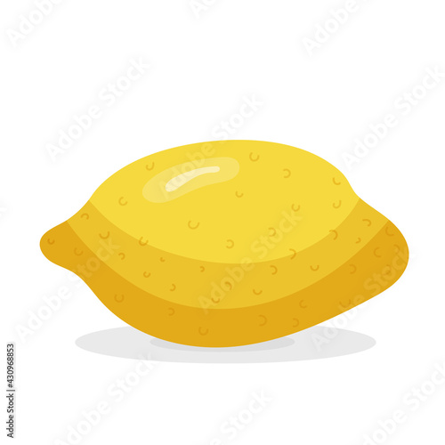 Lemon isolated. Vector illustration.