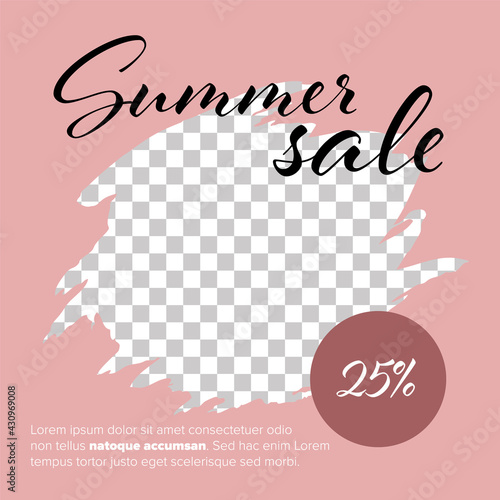 Summer Sale social media template design