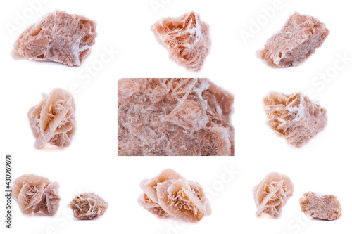 Collection of stone mineral Rose of the desert photo