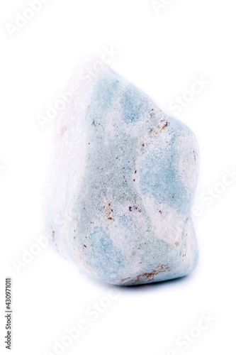 Macro minerals aniolite (Aniol) stone on a white background photo