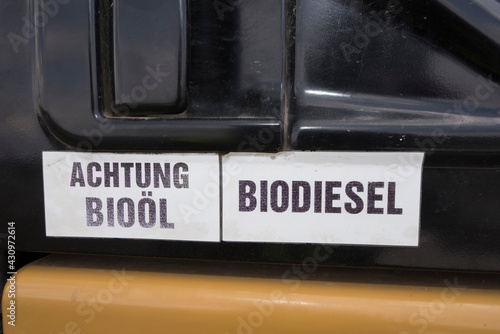 biodiesel, diesel fuel derived from plants or animals photo