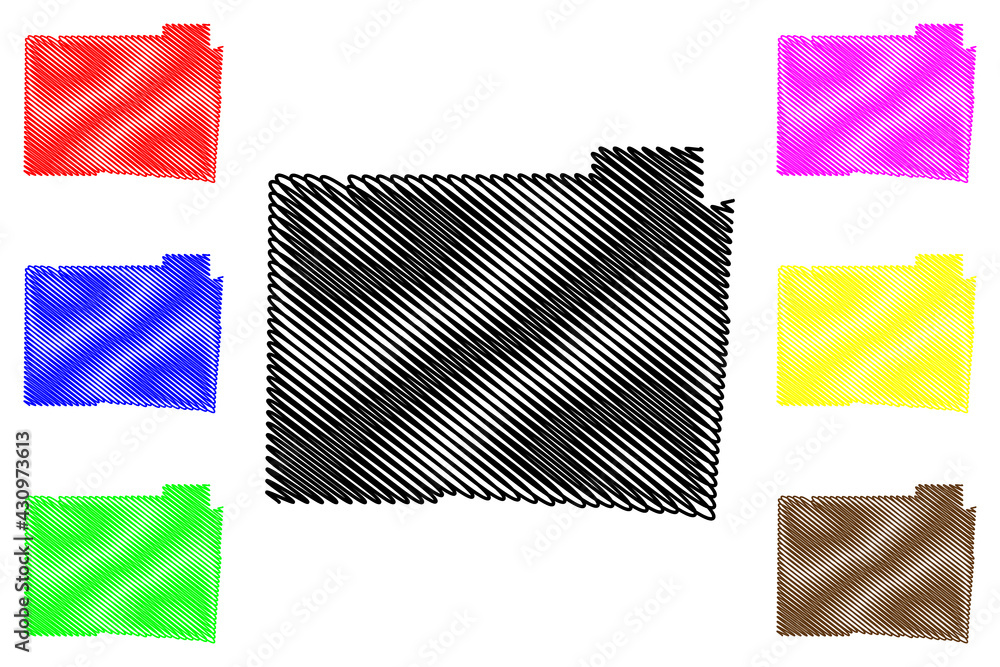 Butler County, Ohio State (U.S. county, United States of America, USA, U.S., US) map vector illustration, scribble sketch Butler map Butler County, Ohio State (U.S. county, United States of America, USA, U.S., US) map vector illustration, scribble sketch Butler map