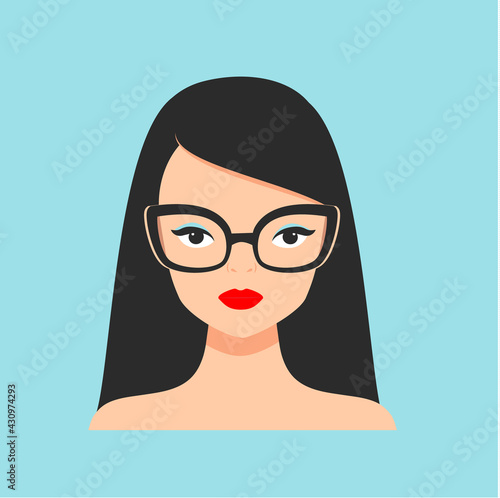 Fashion woman in fancy eyeglasses. glamourous girl. Fashionable female portrait for prints, cards