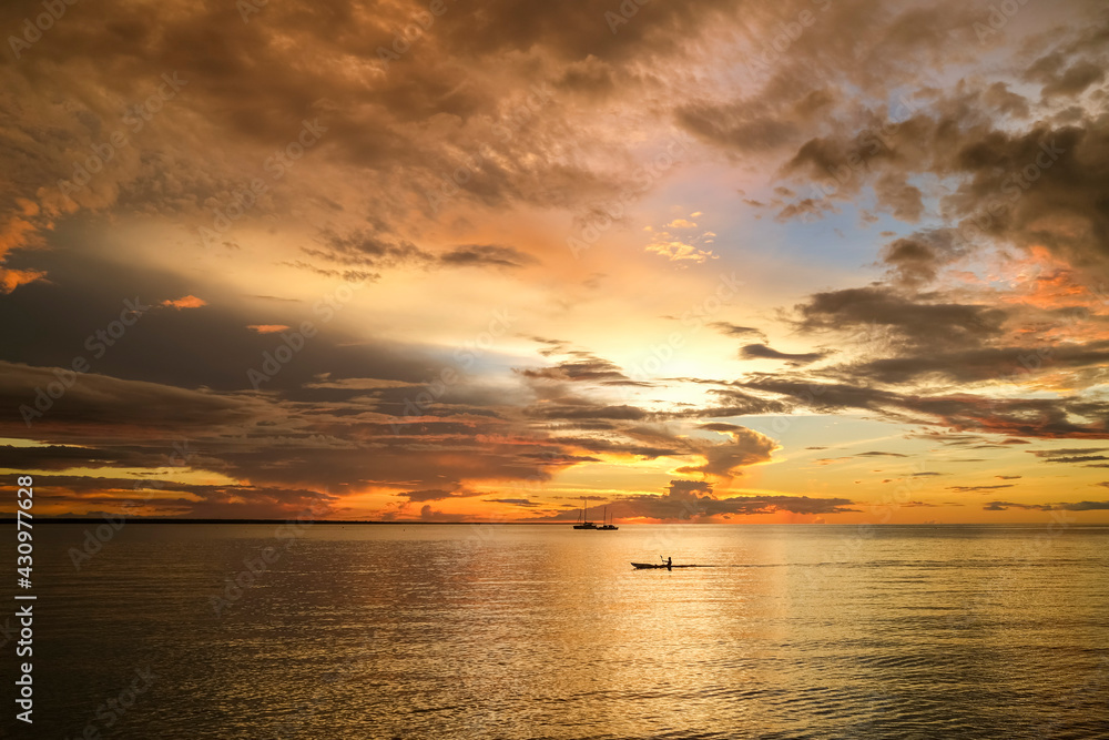 Sunset over Darwin Harbour in the Northern Territory of Australia Sunset over Darwin Harbour in the Northern Territory of Australia