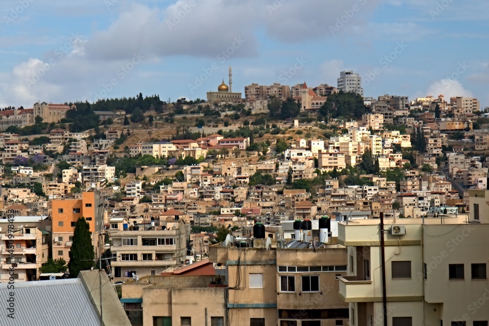 View of the city of Nazareth. Israel.