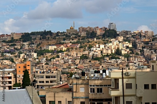 Photos View of the city of Nazareth. Israel.