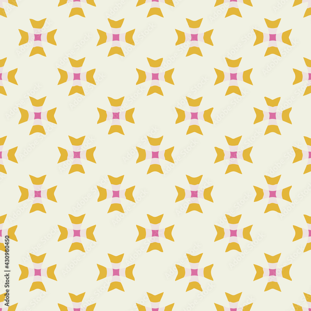 Seamless vector pattern in geometric ornamental style. ornament for wrapping, background or book