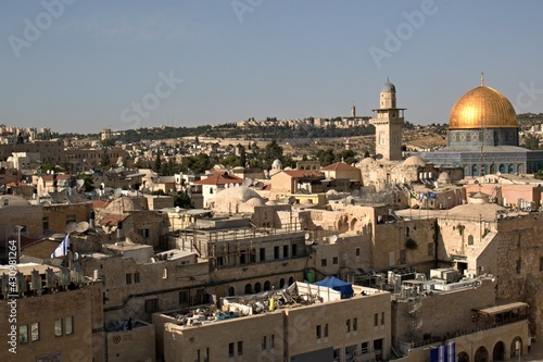 Jerusalem Old Town, Dome of the Rock at Temple Mount. Israel.