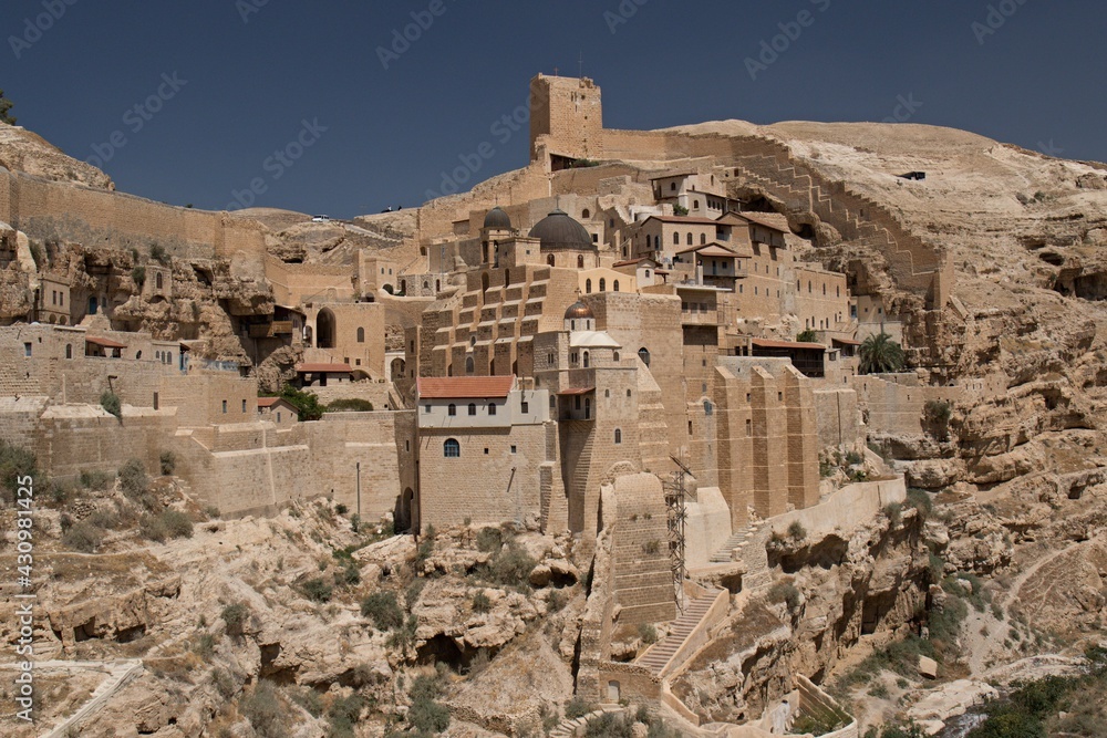 Greek Orthodox Monastery Mar Saba. Palestine.