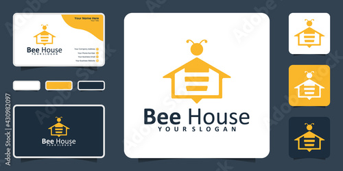 Modern and professional design for bee house logo and business card