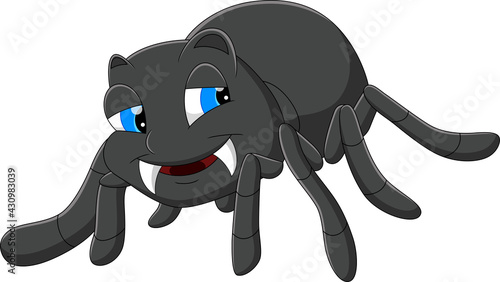 cartoon spider posing