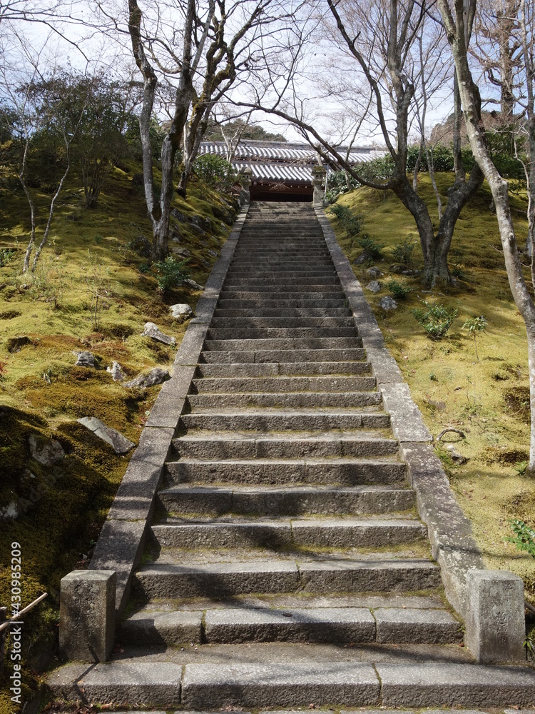 古寺の石階段