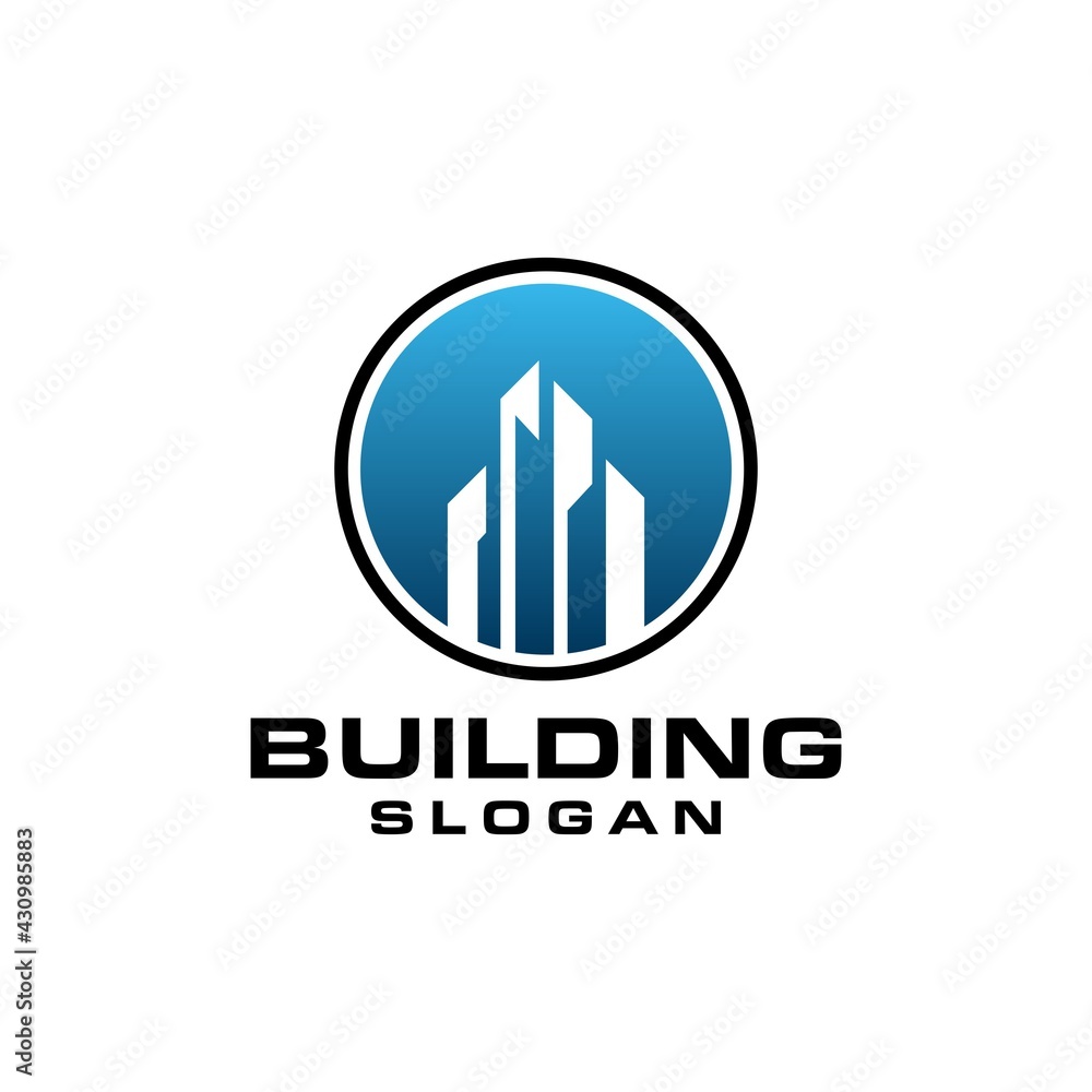 Modern Building logo design template vector Modern Building logo design template vector