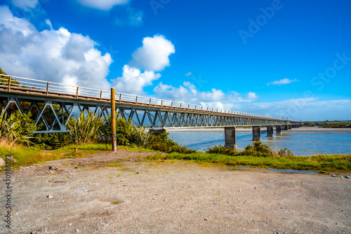 Haast River Bridge the longest single lane bridge in NZ