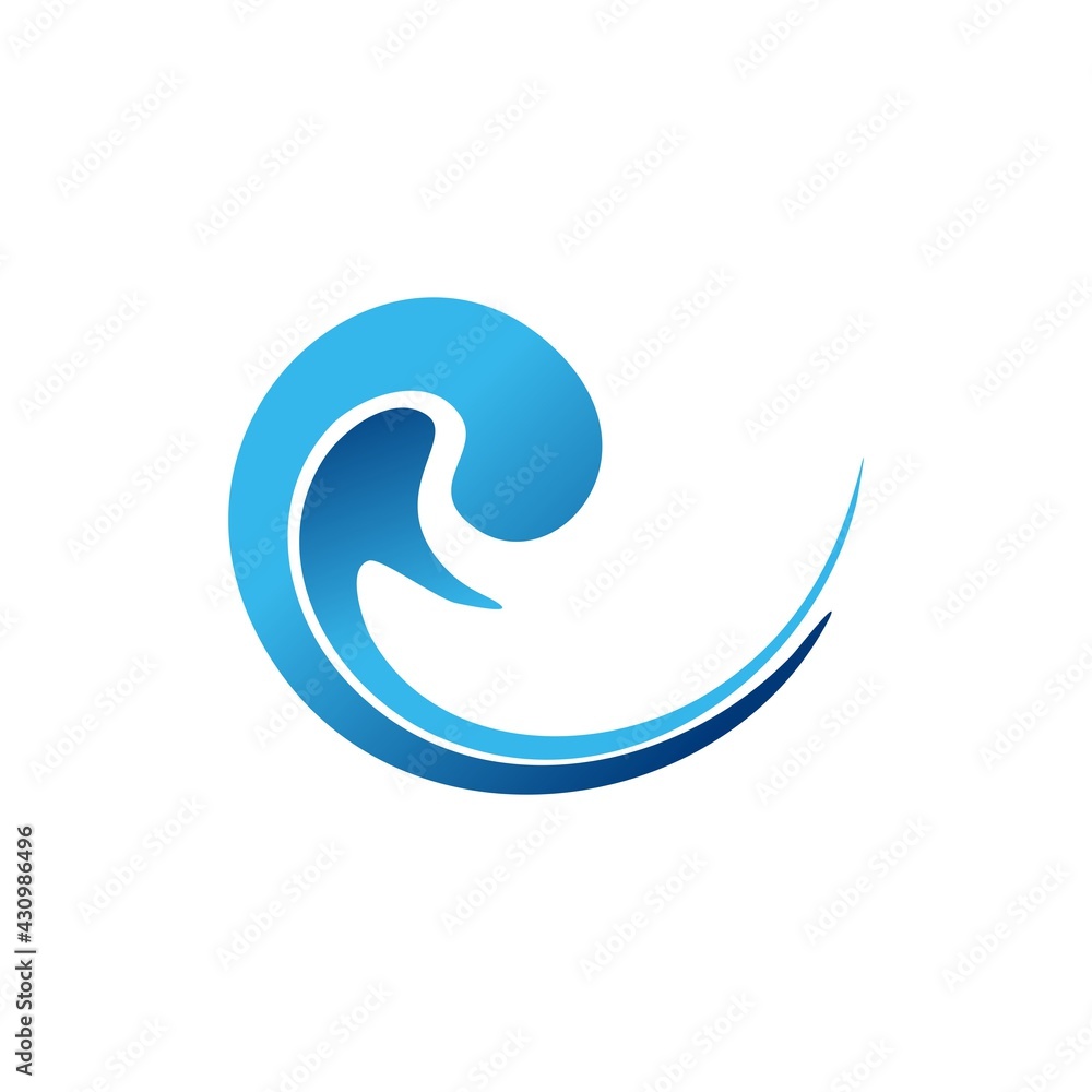 Circle wave, wave Logo Template vector Circle wave, wave Logo Template vector