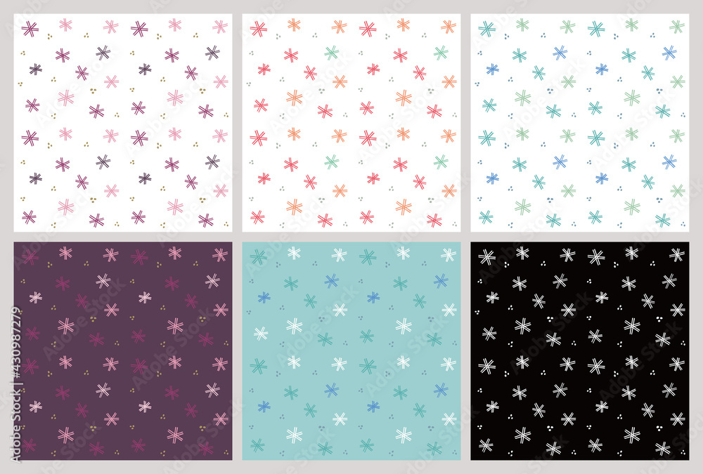 A collection of simple handwritten grid patterns. Vector illustration.
A collection of simple handwritten grid patterns. Vector illustration.