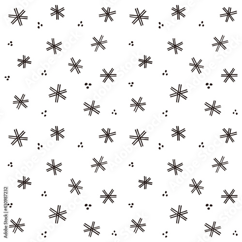 Handwritten lattice pattern that is ideal for wallpaper.　 Vector illustration.