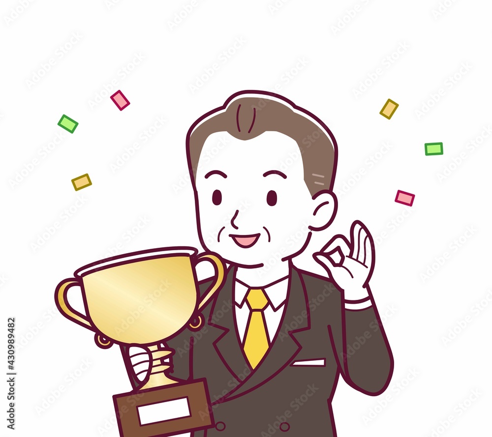 立派な格好をした社長