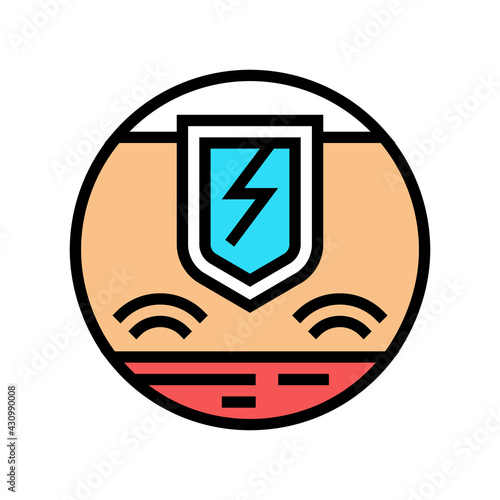 hypersensitivity skin color icon vector. hypersensitivity skin sign. isolated symbol illustration