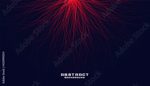 thunder red rays fractal outburst abstract background