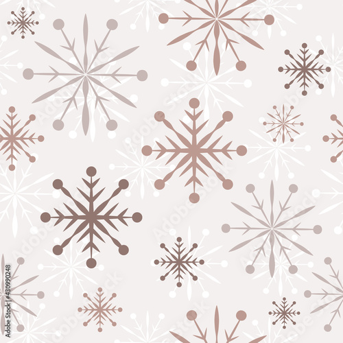 seamless pattern with snowflakes design