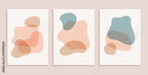 pastel colors poster template in contemporary aesthetic style