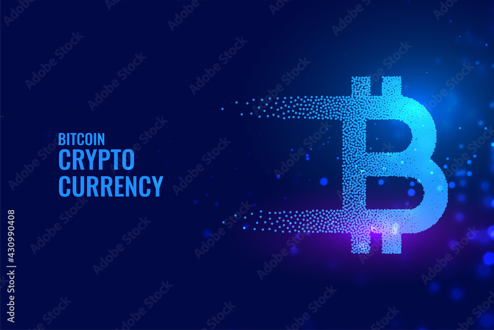 bitcoin technology background in particle style bitcoin technology background in particle style