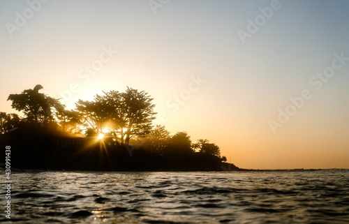 sunset on the beach