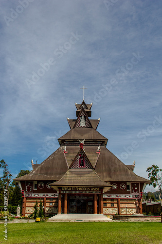 Wooden House in Berastagi North Sumatera photo