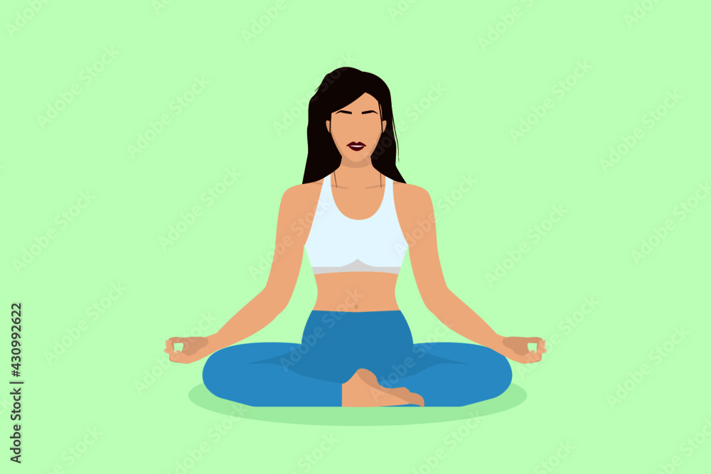yoga woman in lotus pose yoga woman in lotus pose