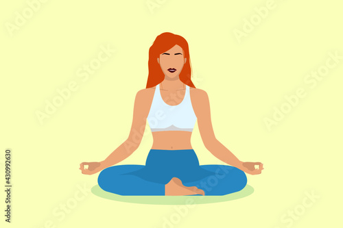 girl in yoga pose