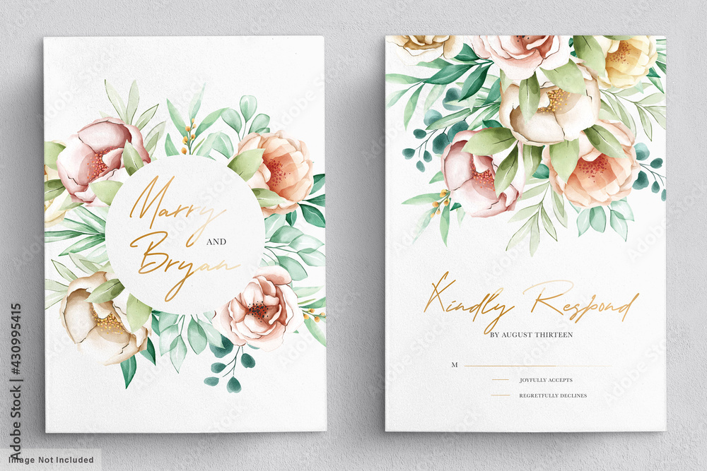 watercolor peonies wreath card set watercolor peonies wreath card set