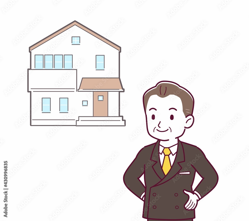 立派な格好をした社長