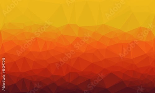 orange gradient and geometric background with mosaic design