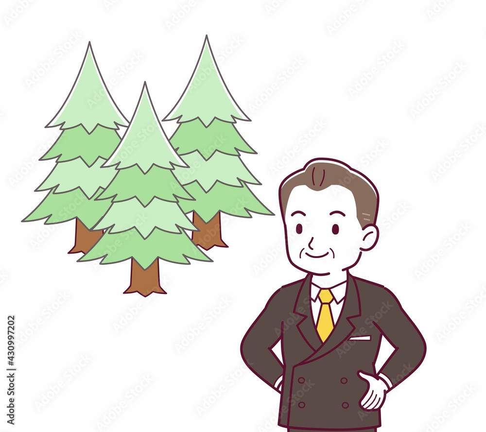 Fototapeta premium 立派な格好をした社長