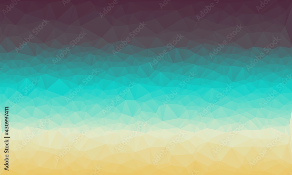 Creative vertical gradient with polygonal pattern