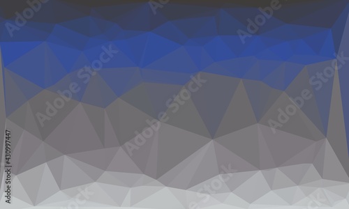 Abstract and geometric blue background with poly pattern