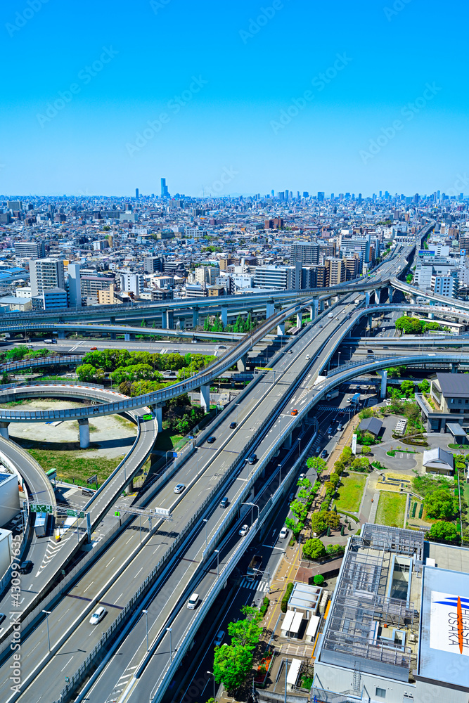 Naklejka premium 大阪 都市風景 【東大阪】