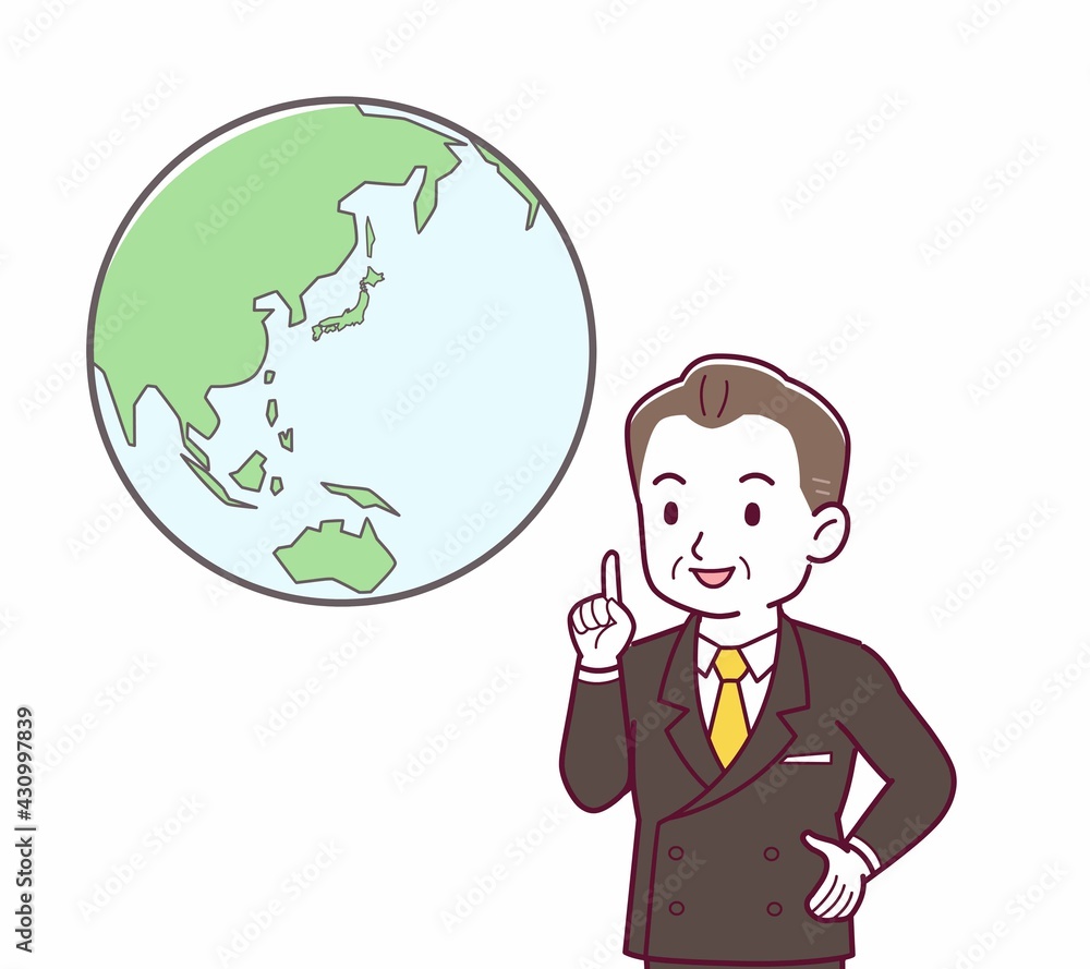 立派な格好をした社長