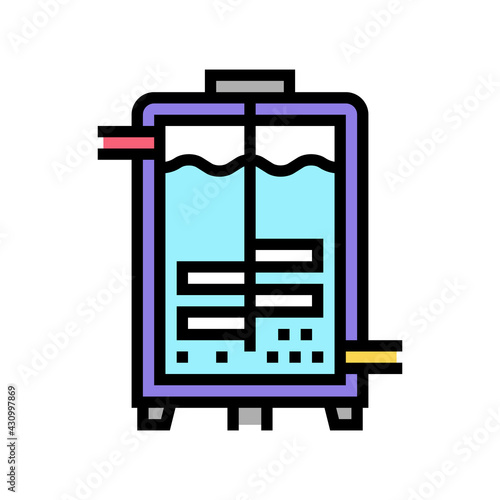 fermentation pharmaceutical production color icon vector. fermentation pharmaceutical production sign. isolated symbol illustration