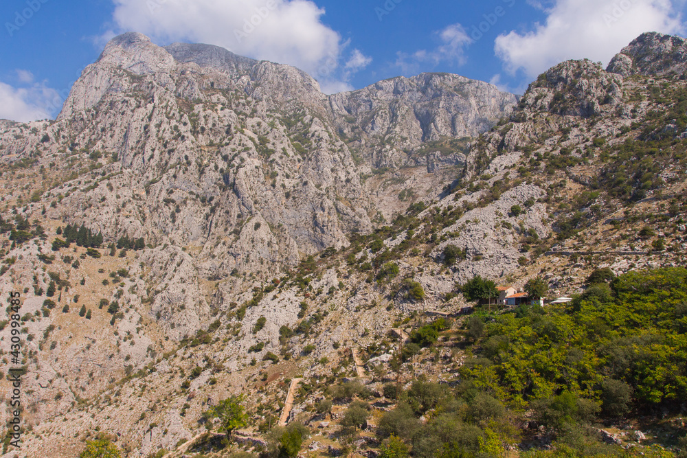 Beautiful mountains near the town of Kotor. Montenegro Beautiful mountains near the town of Kotor. Montenegro