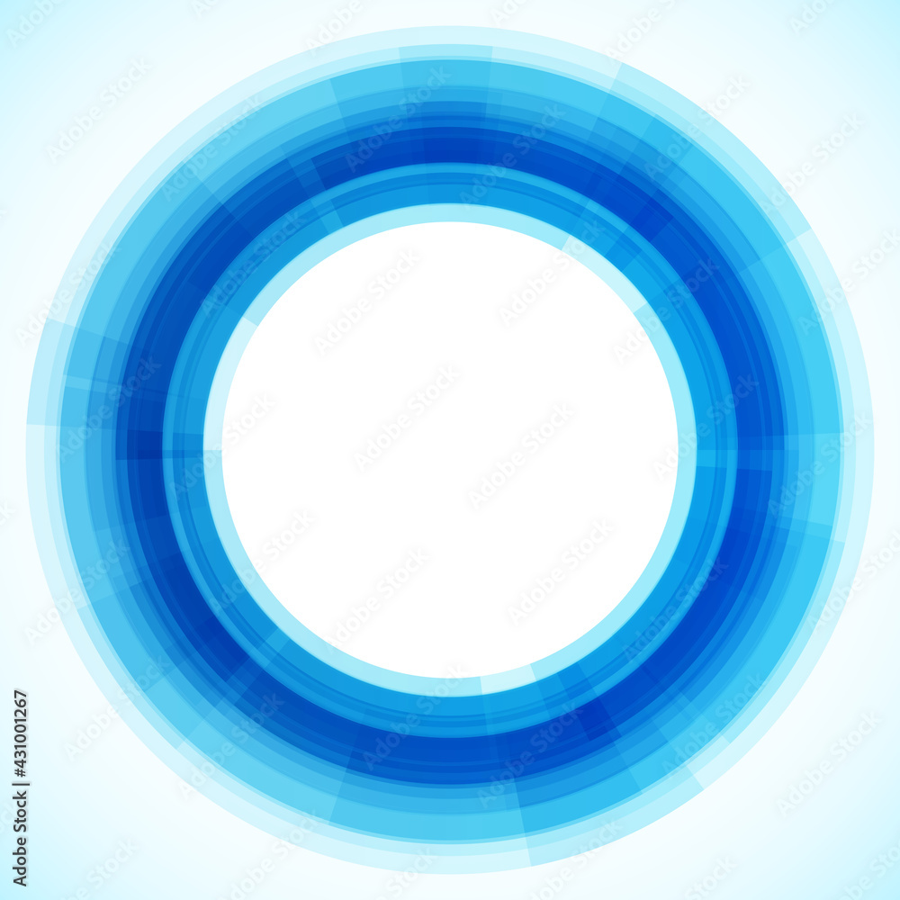 Fototapeta premium Geometric frame from circles, vector abstract background, wallpaper